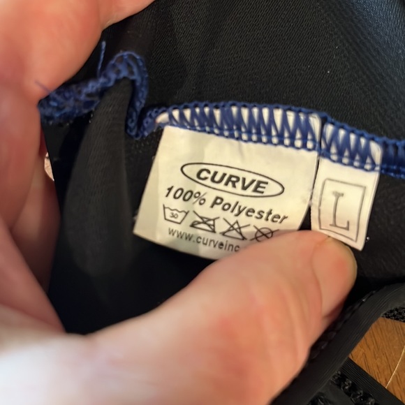 Curve Cycling Bib Shorts Overall Sz. L. Mesh Fabric Upper, Padded Vented SeatEUC - Picture 3 of 7